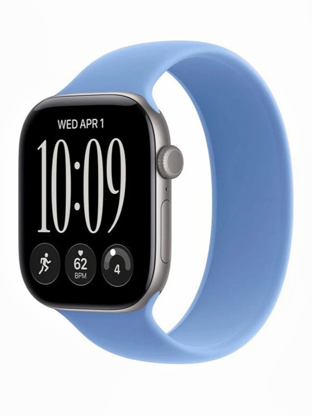 Apple 46mm Wildflower Blue Solo Loop Sz 9